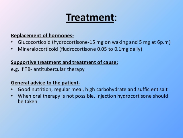 Allopathic Treatment of Addison Disease