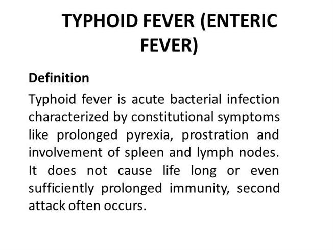 Definition of Typhoid Fever image
