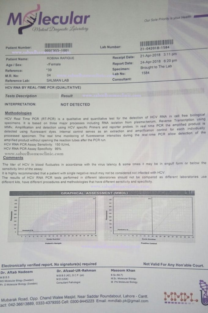 Hepatitis C Homeopathic treatment