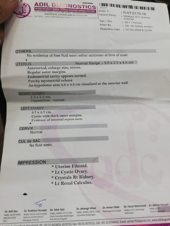 Kidney Stones and Ovarian Cyst Cured by Homeopathic Medicine